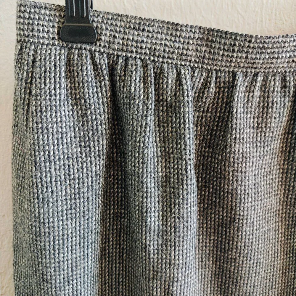Vintage Plaid Fringed Skirt